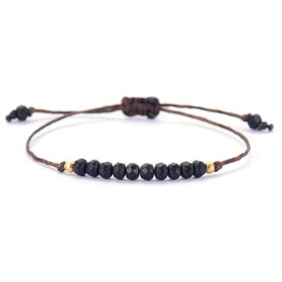 Natural Pyrite Onyx & Turquoise Howlite Friendship Bracelets - Image 6