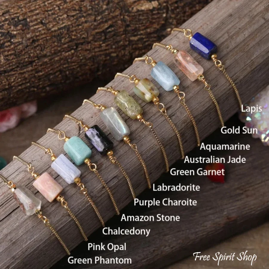 Natural Gemstone & Crystal Chakra Bracelets - Image 3
