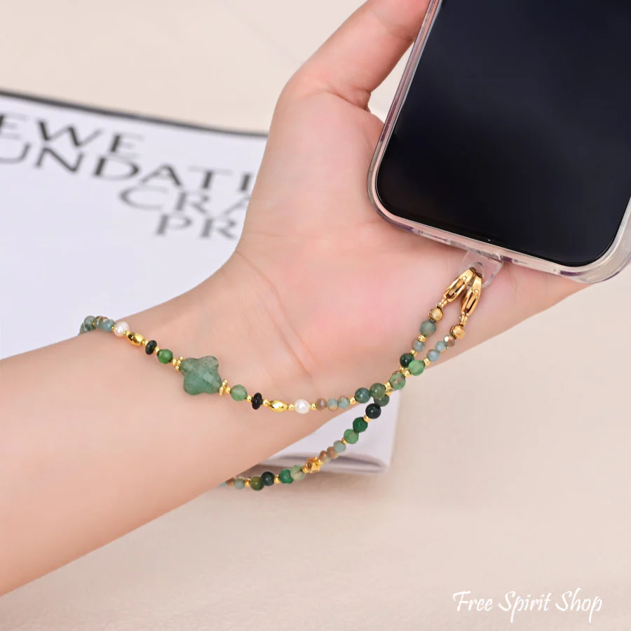 4-in-1 Natural Stone Emerald Forest Beaded Chain - Image 5