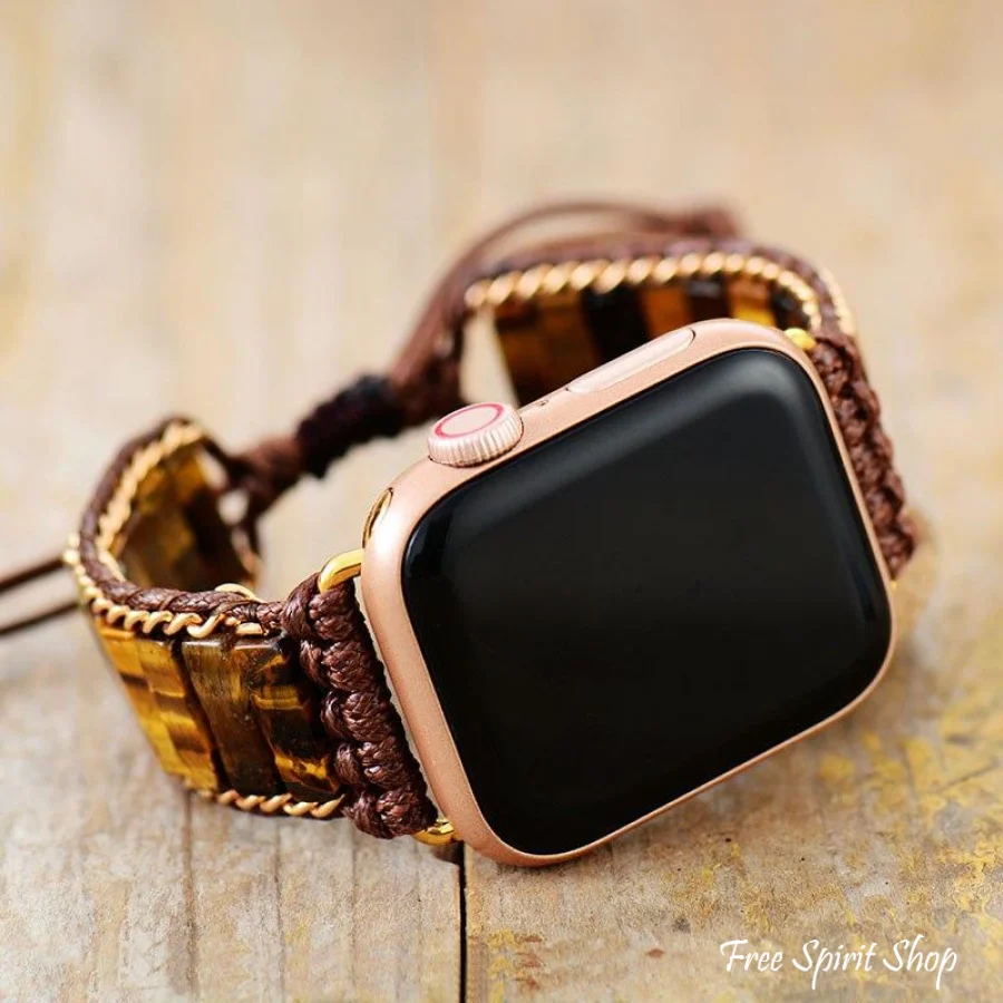 Natural Tiger Eye Apple Watch Band