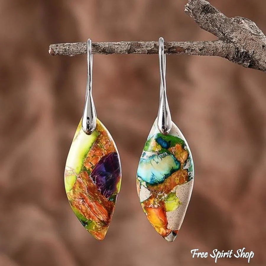 Sunny Imperial Jasper Earrings - Image 2