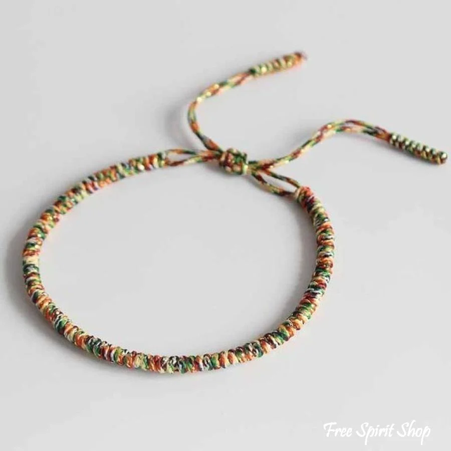 Tibetan Buddhist Handmade Lucky Knots Bracelet - Image 11