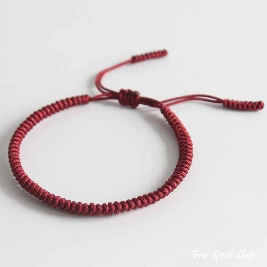 Tibetan Buddhist Handmade Lucky Knots Bracelet - Image 12
