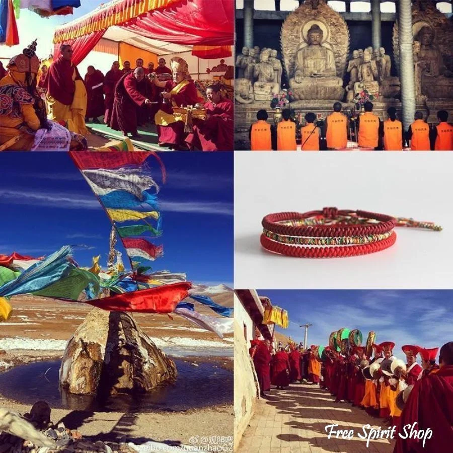 Tibetan Buddhist Handmade Lucky Knots Bracelet - Image 7