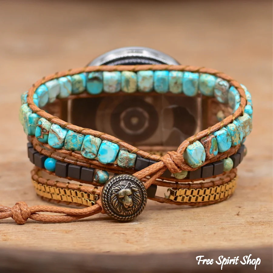 Turquoise Howlite Samsung / Garmin Watch Band - Image 4
