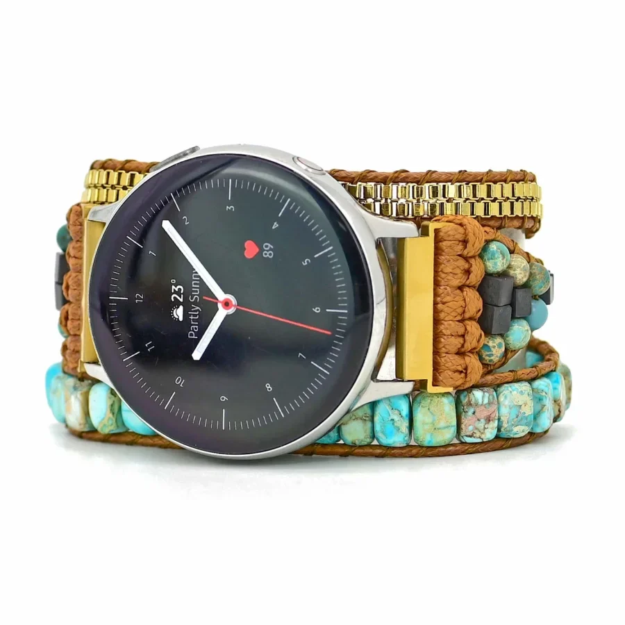 Turquoise Howlite Samsung / Garmin Watch Band - Image 7